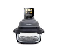 Schneider - Crispi - Or - Gris - Friteuse à Air Panoramique 1500w - 2 Bacs Verre