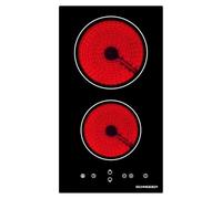 SCHNEIDER, Domino, plaque de cuisson électrique vitroceramique, 3 000 Watts, 9 niveaux de puissance, 1 200W + 1 800W, noire, SDV30S