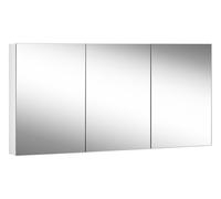 Schneider EASY Armoire de toilette, sans éclairage, 3 portes 50/50/50cm, charnières à gauche/gauche et droite, 1495x120x700mm, 177.151.01.02, Exécution: Norme CH/prise de courant à gauche et à droite 