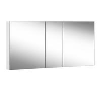 Schneider EASY Armoire de toilette, sans éclairage, 3 portes 60/30/60cm, charnières à gauche/gauche et droite, 1495x120x700mm, 177.150.02.02, Exécution: Norme UE/prise de courant à gauche et à droite 