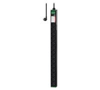 Schneider Easy Rack Basic - Unité de distribution secteur (rack-montable) - vertical - CA 200-240 V - 3.7 kW - monophasé - entrée : Type F - connecteurs de sortie : 14 (Type F) - 0U - 2 m cordon
