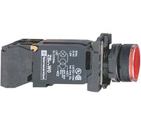 Schneider Elec Pic - MSS 41 03 - Poussoir rasante diamètre 22 110 - 120 V Transformateur Rouge avec couvercle en plastique