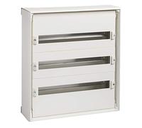 Schneider Electric 08003 Acier Coffret Pack Saillie pour Appareillage Modulaire, 3 Rangées, 9 Modules, 630 mm Hauteur x 555 mm Largeur x 157 mm Profondeur, 160 A Courant, 50/60 Hz, Blanc