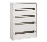 Schneider Electric 08004 Acier Coffret Pack Saillie pour Appareillage Modulaire, 4 Rangées, 12 Modules, 780 mm Hauteur x 555 mm Largeur x 157 mm Profondeur, 160 A Courant, 50/60 Hz, Blanc