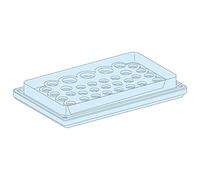 Schneider Electric 08898 Isolé Plaque Passe-Câbles avec 39 Pré-Perçages, 180 mm Profondeur, Blanc