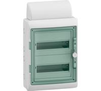 Schneider Electric 13433DE Mureva Répartiteur pour pièce humide montage apparent (en saillie) Nombre de divisions = 24 Nbr de rangées = 2 Contenu 1 pc(s)