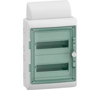 Schneider Electric 13433DE Mureva Répartiteur pour pièce humide montage apparent (en saillie) Nombre de divisions = 24 Nbr de rangées = 2 Contenu 1 pc(s)