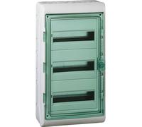 Schneider Electric 13436 13436 Coffret de distribution montage en saillie Nombre de divisions = 54 Nbr de rangées = 3 Contenu 1 pc(s)