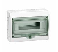 Schneider Electric 13444 13444 Coffret de distribution montage en saillie Nombre de divisions = 12 Nbr de rangées = 1 Contenu