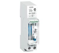 Schneider Electric 15335 Acti9 IH Interrupteur Horaire Électroméca, 18 mm Largeur, 90 mm Hauteur, 66 mm Profondeur, 4-16 A, 250V, Blanc