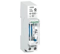 Schneider Electric 15336 acti9 IH Commutateur Horaire Analogique, 24 Heures, Mémoire 100 H