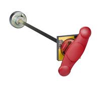 Motorisation de porte rouge-jaune avec verrouillage 31053