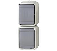 Schneider Electric 448629 Combinaison Prise et Interrupteur Blanc