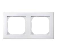 Schneider Electric 484219 Cadre M-Smart, 2 Voies, Blanc Polaire, 2 Fach Rahmen