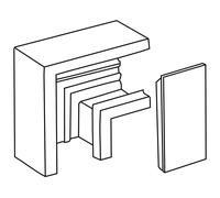 Schneider Electric 5576129 Équerre plate 1 pc(s)