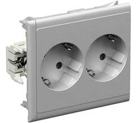 Schneider Electric 5940013 Boîtier dencastrement prise électrique double 1 pc(s) aluminium