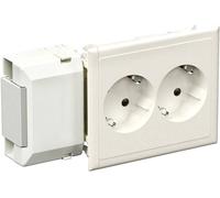 Schneider Electric 5951511 Boîtier dencastrement prise électrique double 1 pc(s) blanc