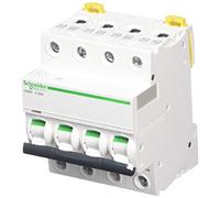 Schneider Electric a9 °F84425 ic60h disjoncteur, acti9, courbure C, 4P, 85 mm Hauteur X 72 mm largeur X 78.5 mm profondeur, 25 A Courant, 50/60 HZ, Blanc