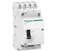 Schneider Electric - A9c21134 Schneider - Contacteur à Commande Manuelle Tétrapolaire 25a 4no 24vca - Acti9 Ict