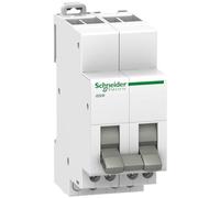 Schneider Electric A9E18074 iSSW commutateur, 3 positions, 2 contacts, inverseurs OF, Acti9, 20 A, 230V, Blanc