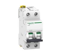 Schneider Electric A9F74220 IC60N Disjoncteur, Acti9, 2P, 20A, courbure C, 50/60 Hz, blanc