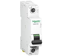 Schneider Electric A9N61506 C60H-DC Disjoncteur, Courbe C, 1P, 81 mm Hauteur x 18 mm Largeur x 73 mm Profondeur, 6 A Courant, 250VDC, Blanc