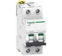 Schneider Electric - Acti9, iC60N disjoncteur 2P 10A courbe C - A9F77210