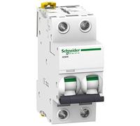 Schneider Electric - Disjoncteur Acti9 iC60N 2P 6A Courbe C - A9F77206