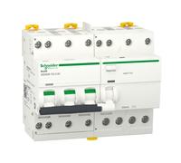 Schneider Electric - Acti9 iDD40N - disjoncteur différentiel tête de group - 3P+N C 40A 10kA 300mA AC - A9DV7740