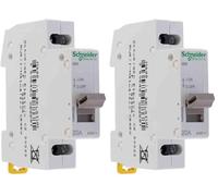 Schneider Electric - Acti9, iSW interrupteur de commande 2P 20A 415VCA - A9S60220 (Lot de 2)