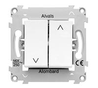 Schneider Electric ALB82097 Inverseur à position fixe ALVAIS ALOMBARD Blanc Volet roulant