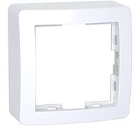 Schneider Electric - Alréa, Cadre saillie standard simple, 62x62mm, profondeur 31mm, blanc polaire - ALB61441P