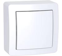 Schneider Electric - Alréa, Interrupteur simple allumage avec cadre saillie blanc polaire - ALB62050P
