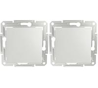 Schneider Electric Asfora EPH0270121D Interrupteur 2 pôles encastré 10 AX Bornes à fiche Blanc (Lot de 2)