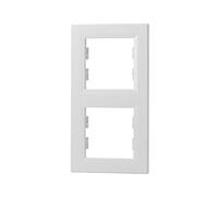 Schneider Electric - Cadre vertical Asfora EPH5810221D pour prise et interrupteur Blanc