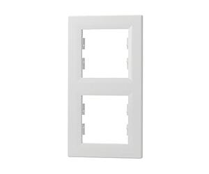 Schneider Electric Asfora EPH5810221D Cadre vertical pour prise et interrupteur Blanc