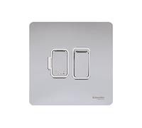 Schneider Electric Assiette plate 13 A DP avec interrupteur unité de connexion, GU5410WPC