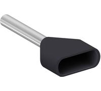 Schneider Electric AZ5DE015D Embout simple d'extrémité de câble 1.0 mm² noir 500 pc(s)