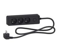 Schneider Electric - Bloc multiprise 3 prises 2P+T - anthracite - Schneider G