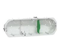 Schneider Electric - Boîte encastrement Ø67mm prof. 40mm 3 postes entraxe 71 mm - Multifix - Schneider