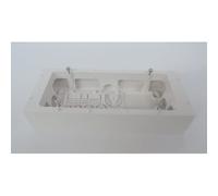 Schneider Electric - Boitier saillie 3 postes prof 40mm blanc polaire pour appareillage mural ALTIRA SCHNEIDER ALB44446