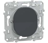 Schneider Electric - Bouton poussoir fermeture 10A anthracite - Ovalis - Schneider anthracite G