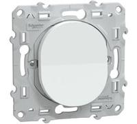 Schneider Electric - Bouton poussoir fermeture 10A Blanc - Ovalis - Schneider blanc G