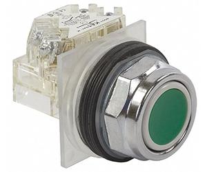 Schneider Electric Bouton poussoir non éclairé, type d'opérateur : bouton de chasse d'eau, taille : 30 mm, action : poussoir momentané