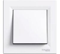 Schneider Electric Bouton-poussoir unipolaire Asphora blanc (EPH0700121)