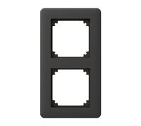 Schneider Electric Cadre, Exxact, Primo, Plastique, 3 compartiments, Vertical, Montage, Façade remplaçable, Blister, Anthracite, Wde008442