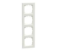 Schneider Electric Cadre M-Pure MEG4040-3619, 4 Voies, Blanc Polaire, 4 Positions