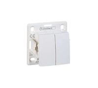 Schneider Electric - Double inter va et vient 10A blanc pose saillie sans cadre ALREA SCHNEIDER ELECTRIC ALB61056