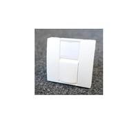 Schneider Electric - Enjoliveur prise RJ45 (sans connecteur) blanc 9010 45x45mm LEXCOM ALTIRA