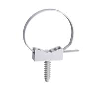 Schneider Electric ENN47963 Collier pour tuyau Mureva FIX, câbles Instacable f avec Ø 40-63 mm avec fiche MUREFIX, gris VPE100